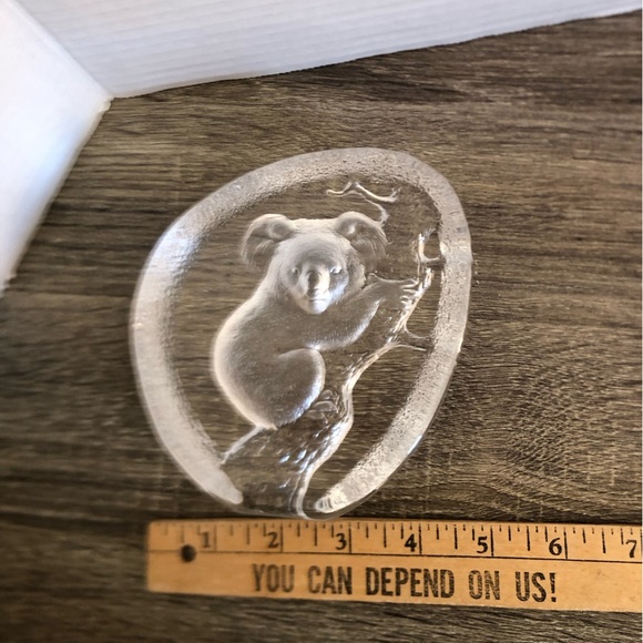 Vtg Mats Jonasson Sweden Crystal Paperweight - Picture 10 of 12